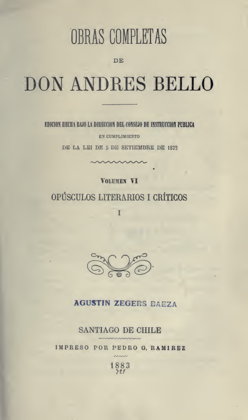 Obras Completas VI, Opúsculos literarios y críticos
